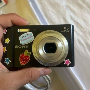 Sony Black Digital Camera (Stickers can be took off)